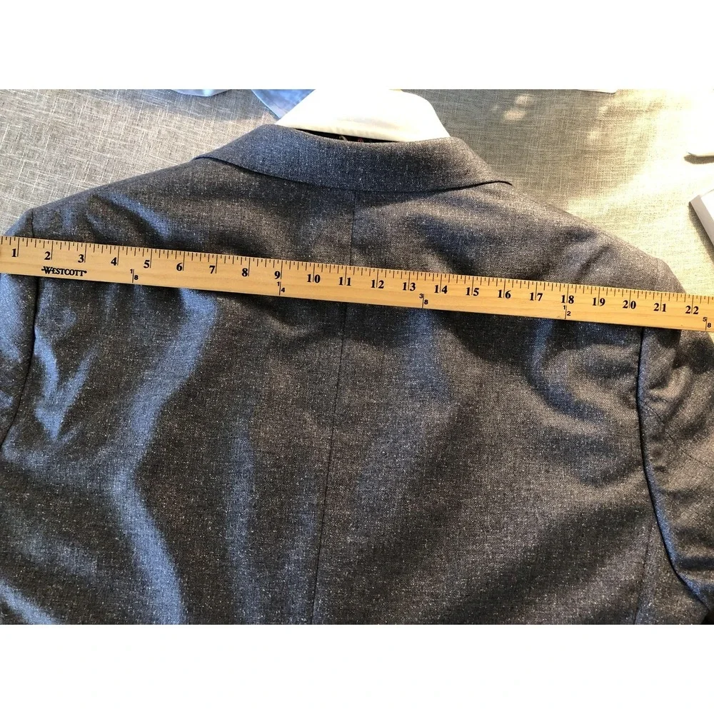 Jos. A. Bank Blazer Mens 46 Regular Gray Signature Collection Tailored Fit Silk